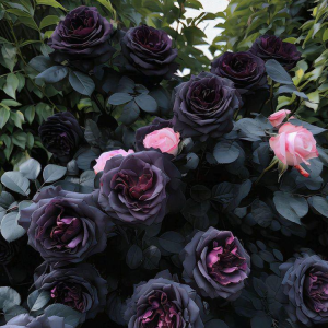 Роза Черная купить по цене от 450р. в интернет-магазине «Посадика» с доставкой почтой в в Межгорьее и по всей России – [изображение №1].