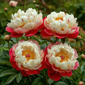 Пион Коралловый Каскад купить по цене от 490р. в интернет-магазине «Посадика» с доставкой почтой в в Межгорьее и по всей России – [изображение №1].